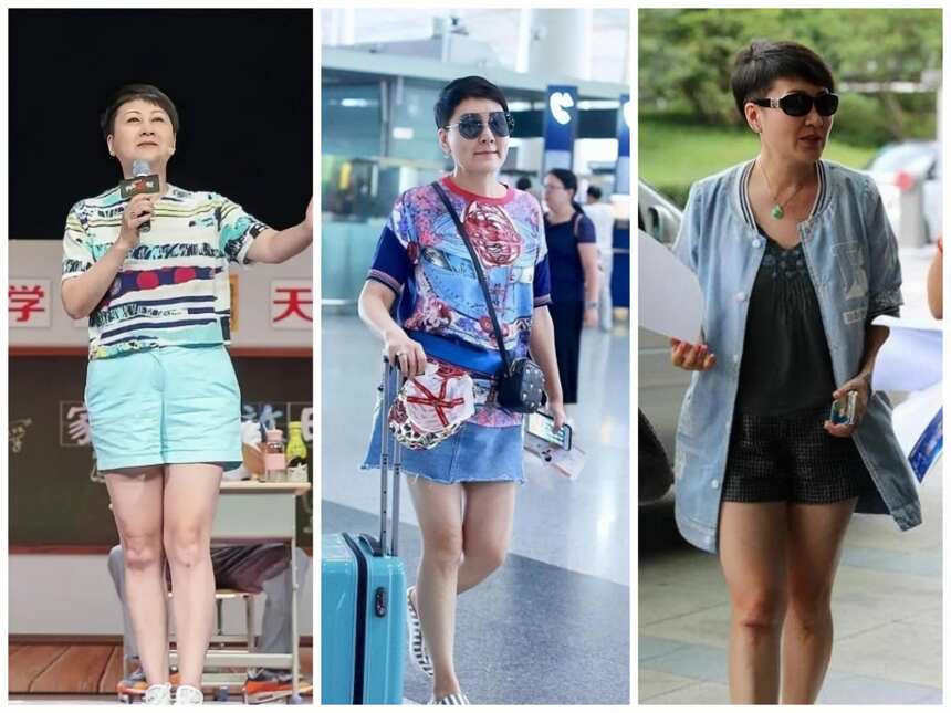 张凯丽热衷于短裤短裙，只因她拥有一双豆腐腿，令人羡慕